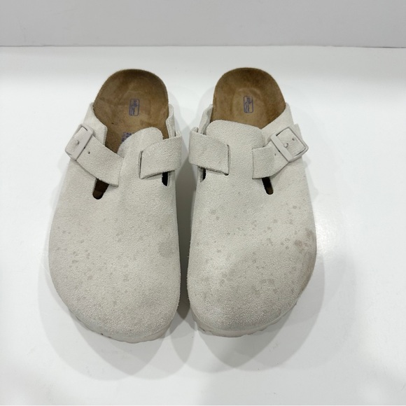 Birkenstock Boston Soft Footbed Suede Leather Sandals - Picture 3 of 7